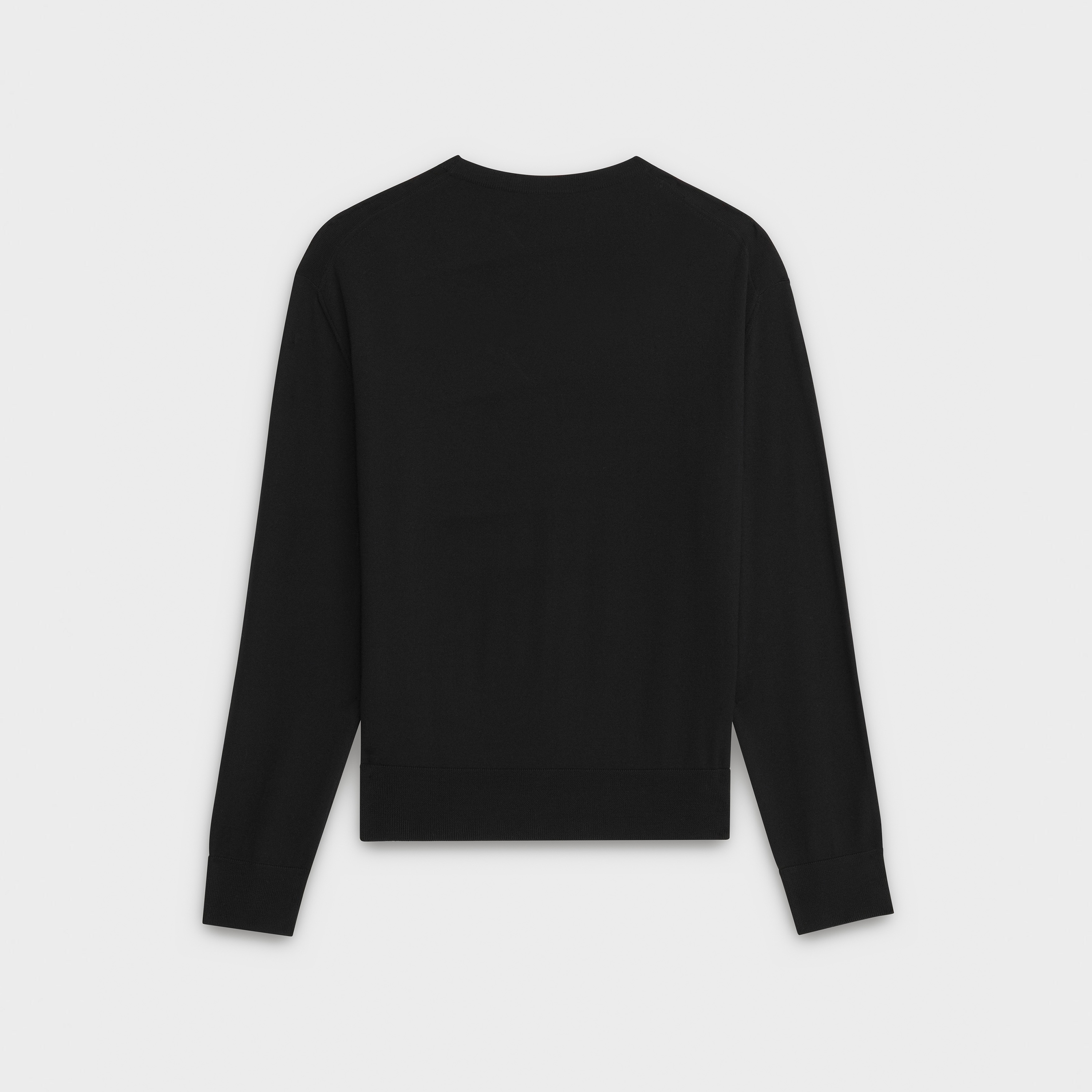 CREW NECK SWEATER IN MERINO WOOL - 2