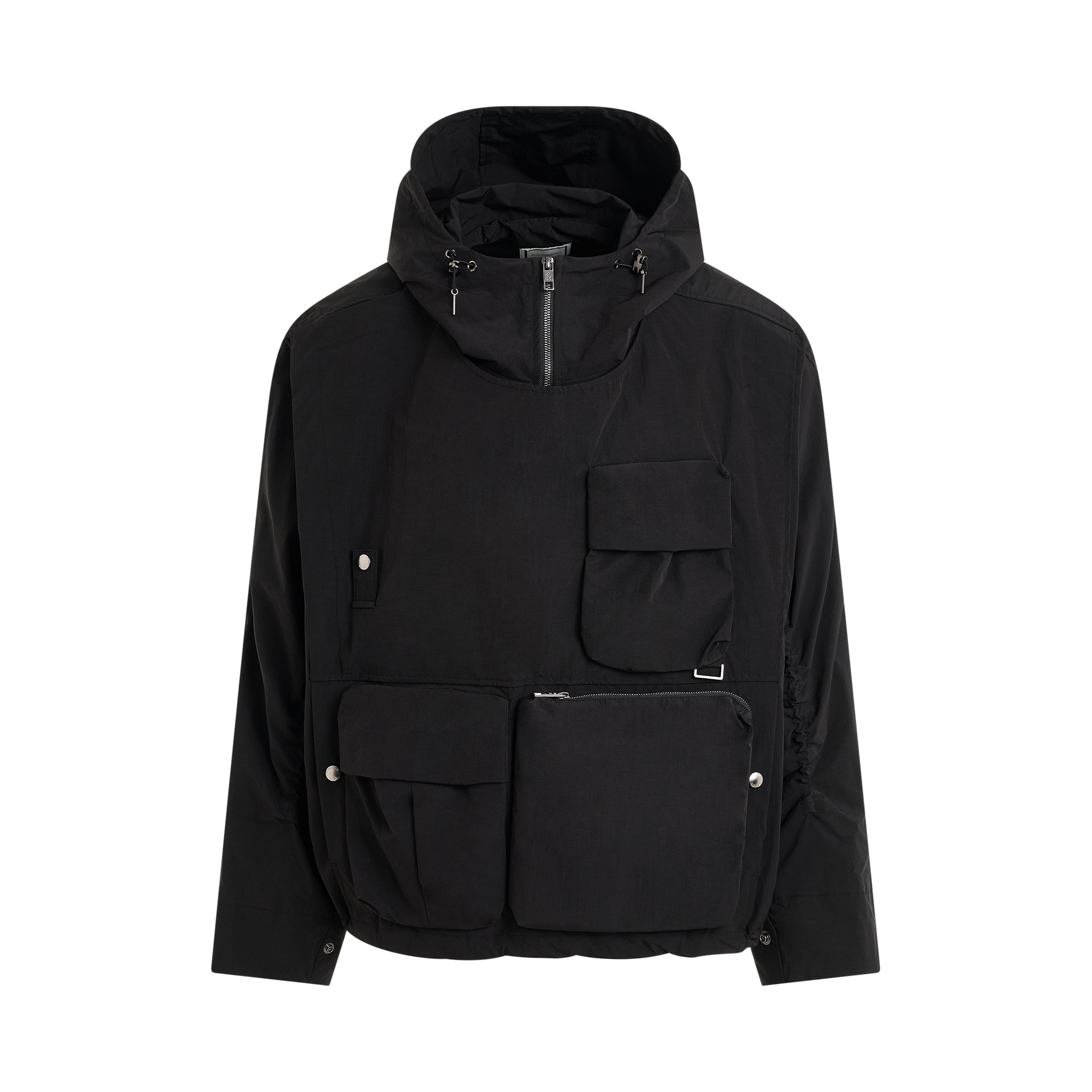 3 Pocket Utility Windbreaker in Black - 1