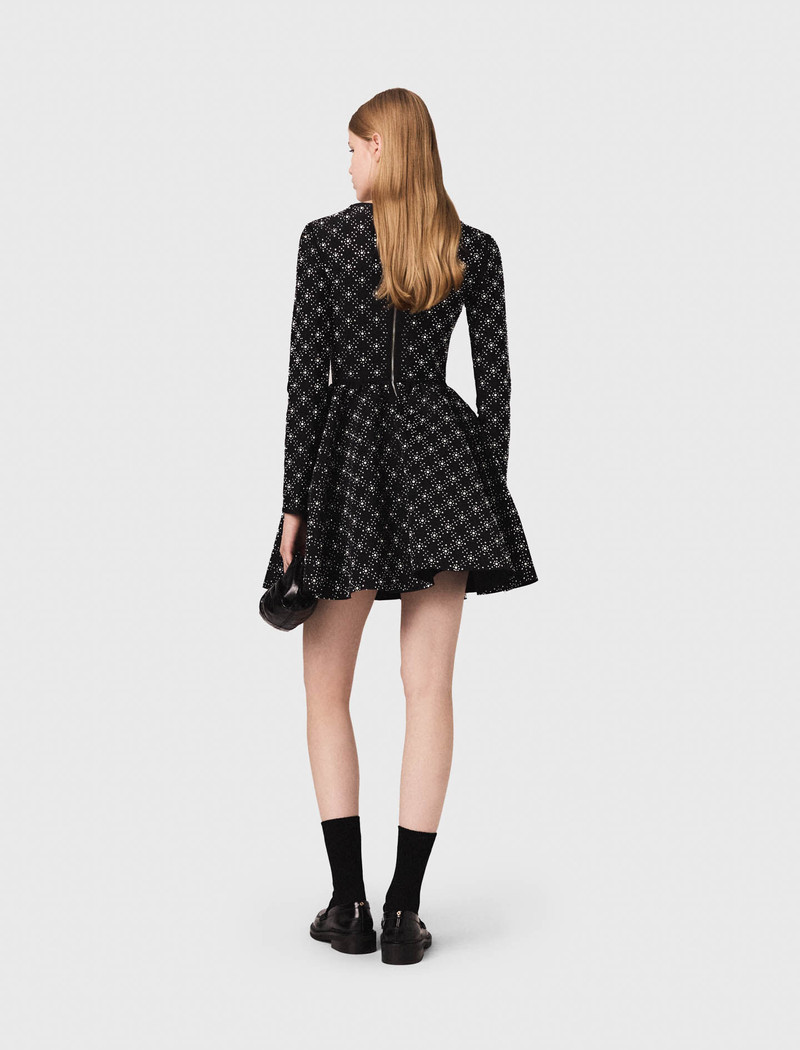Pearl and rhinestone skater dress 3