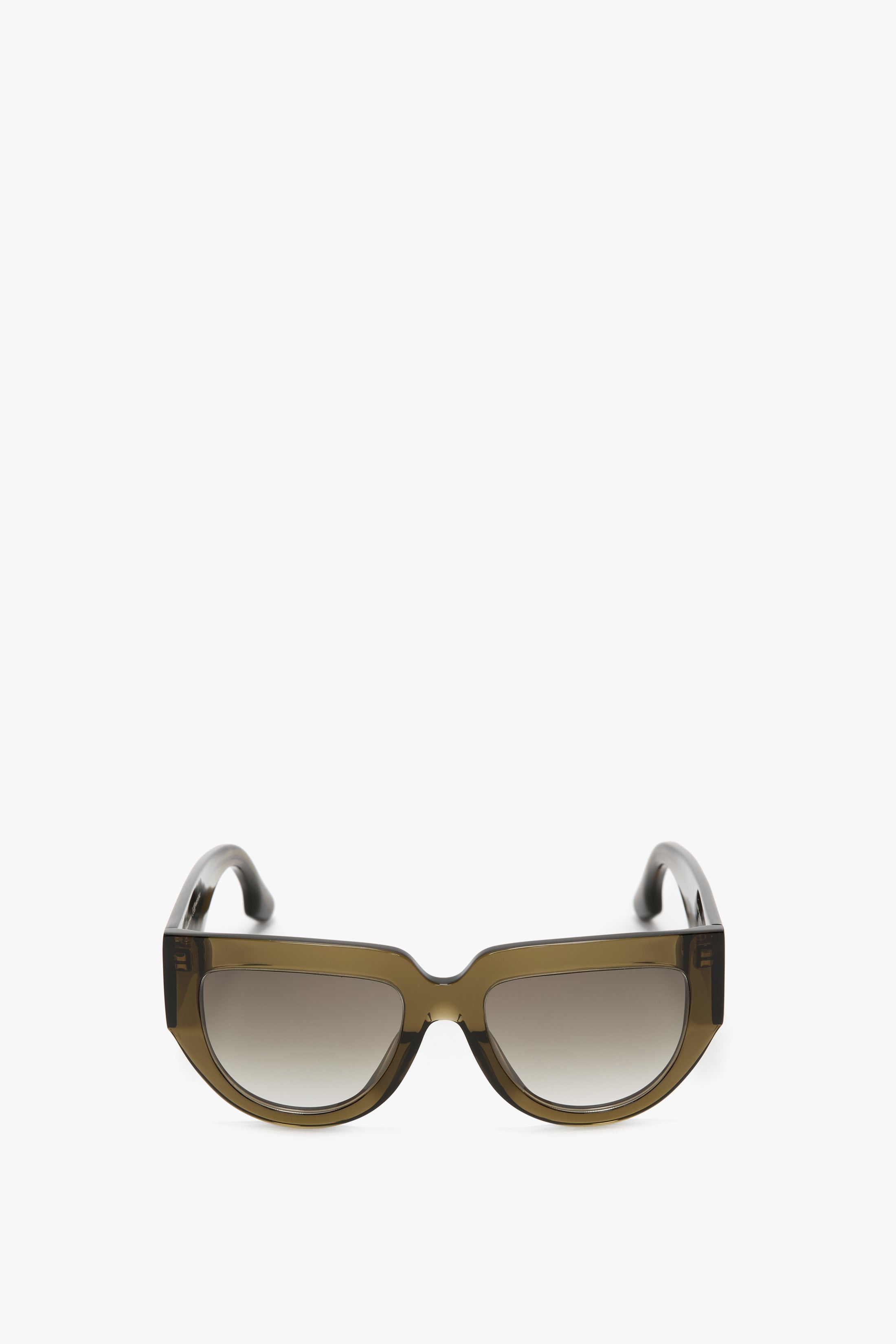 Soft Square Acetate Sunglasses In Khaki - 1