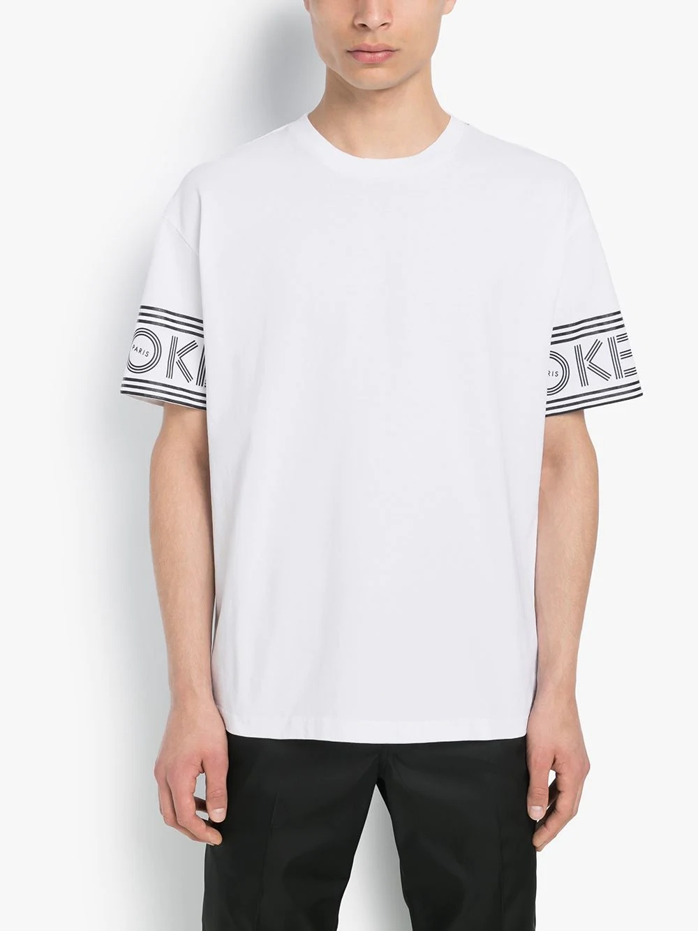 logo print sleeve T-shirt - 2