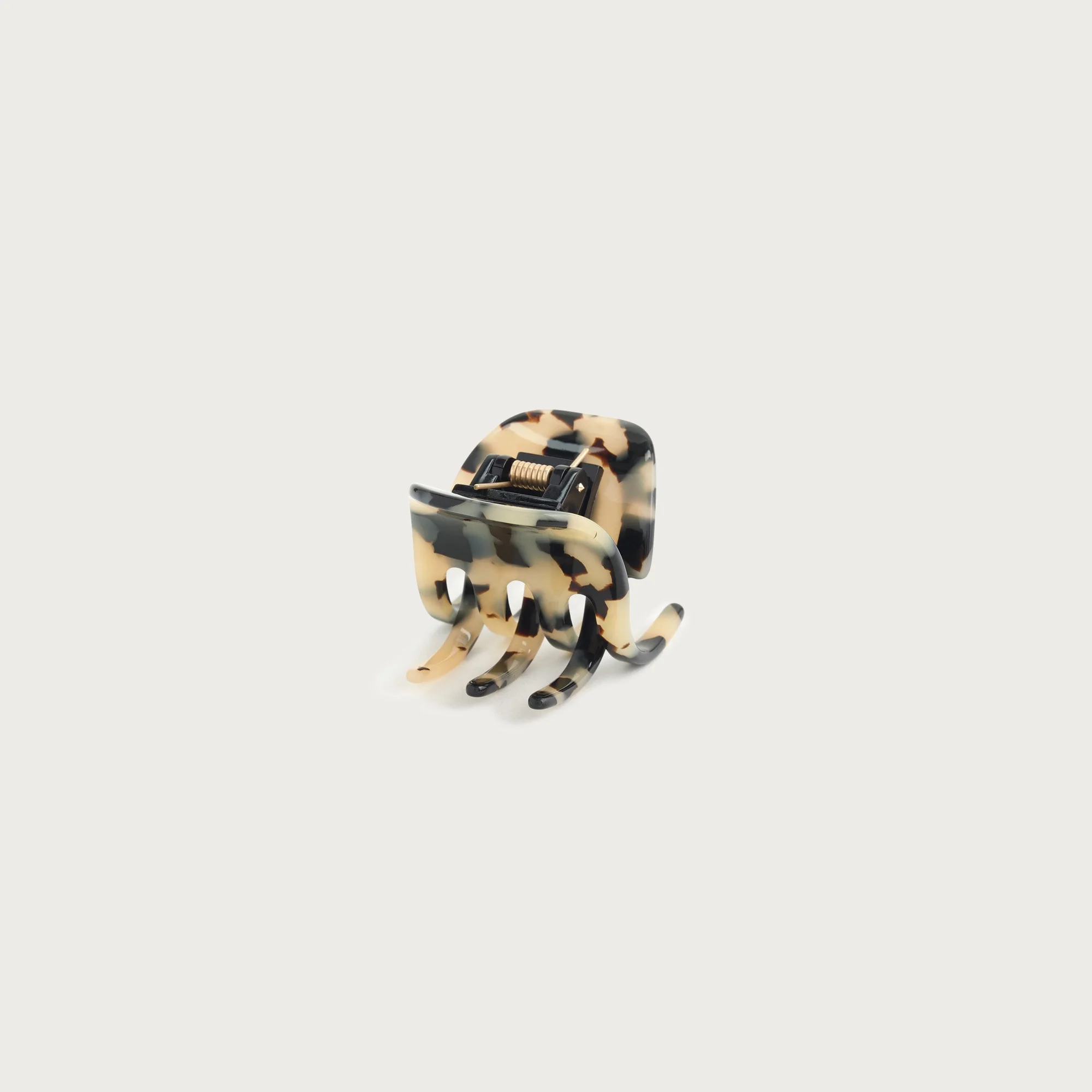 Classic hair clip in Italian tortoise - 1