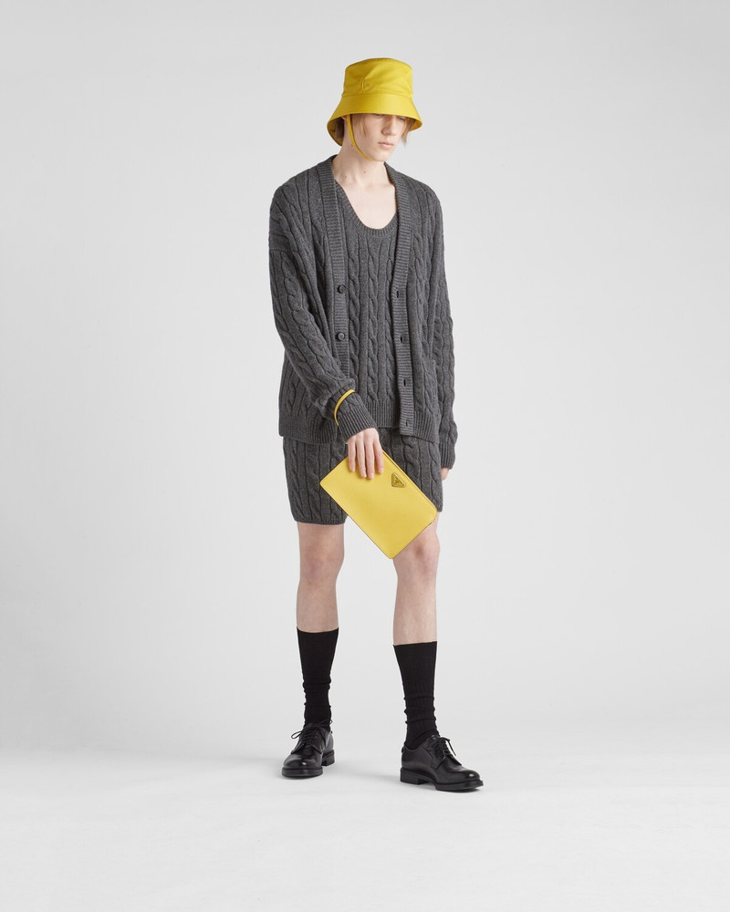 Saffiano leather pouch 7