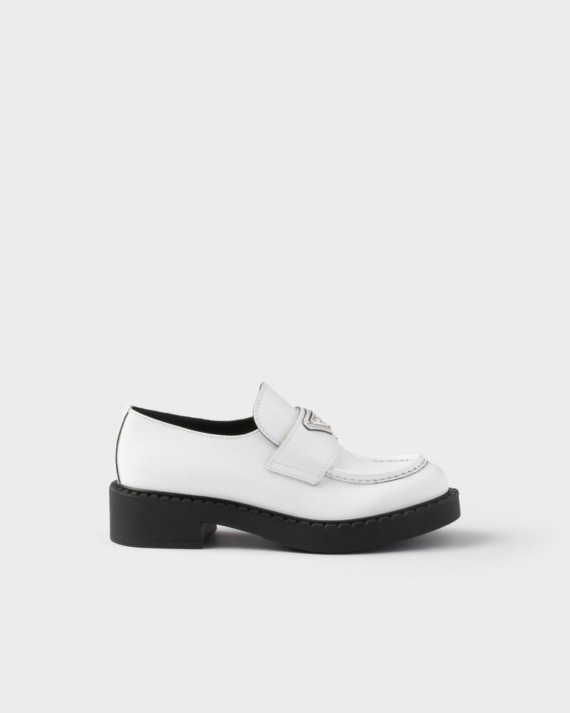 Chocolate brushed leather loafers 2
