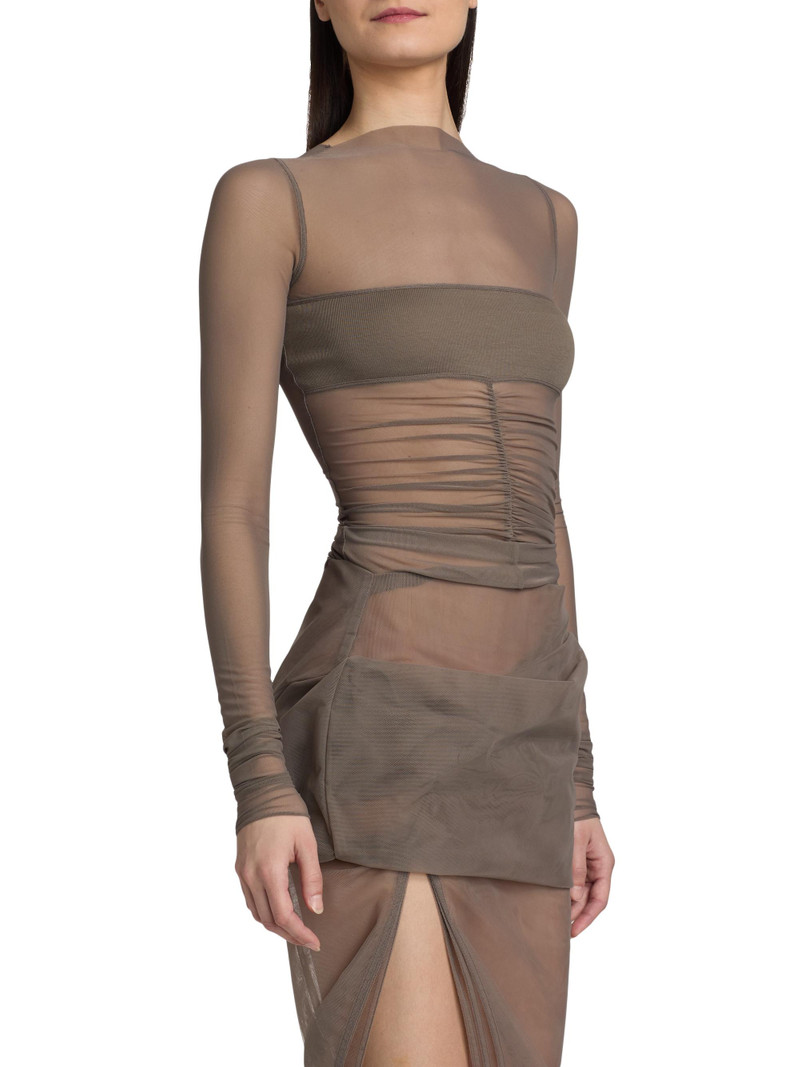 Women's Temple Sheer Bandeau Top - Dust 4
