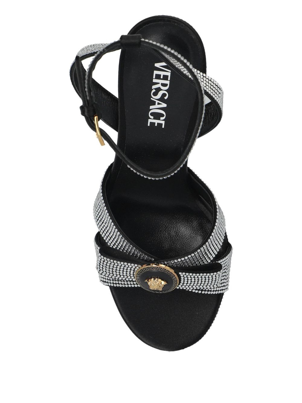 160mm crystal-embellished platform sandals - 3