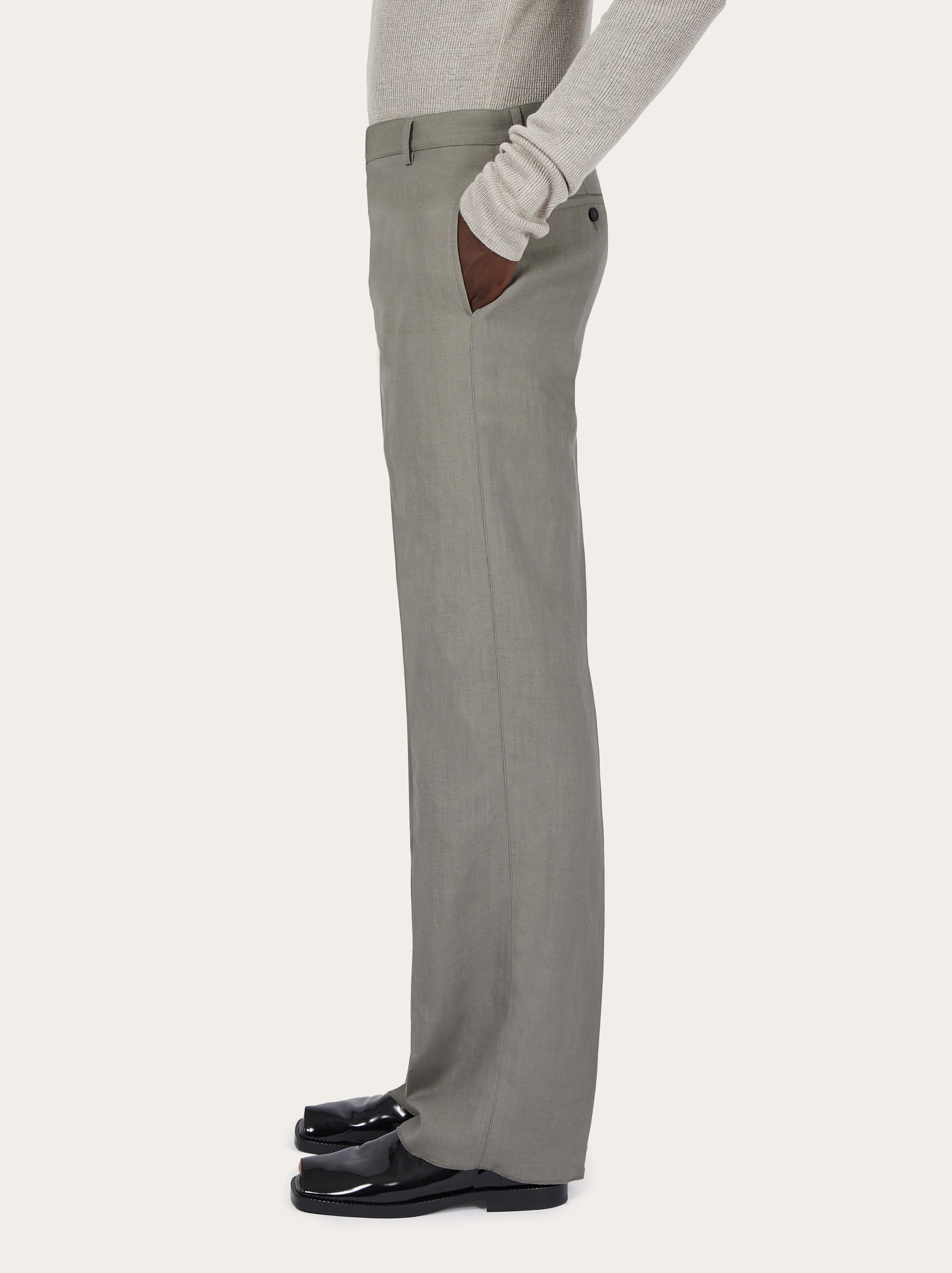 Silk and viscose tailored trouser - 3