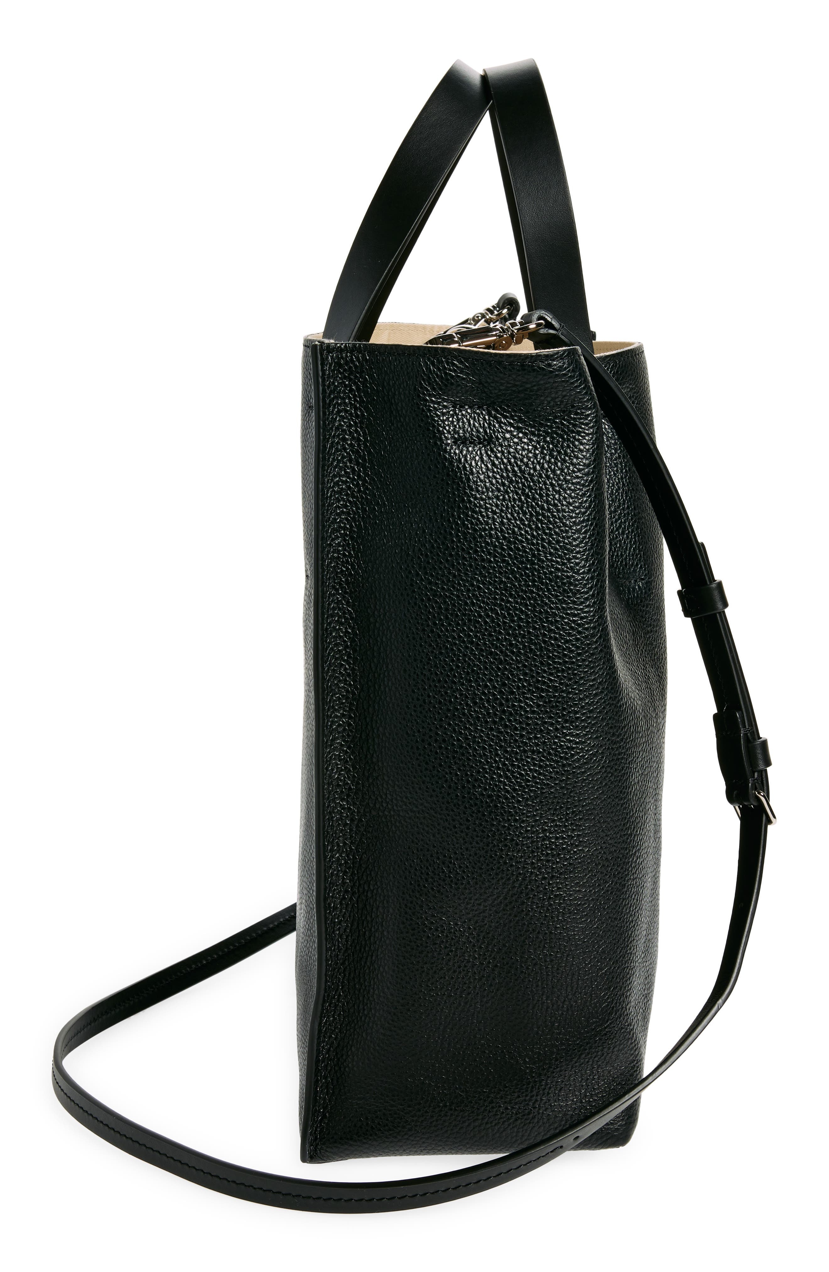 Marni Museo Small Soft Leather Tote in Black at Nordstrom - 6