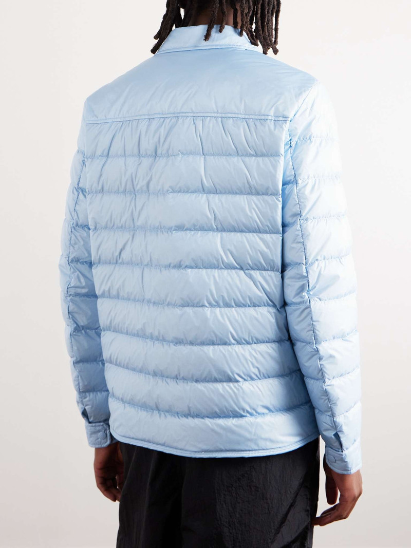 Logo-Appliquéd Quilted Shell Down Shirt Jacket 4