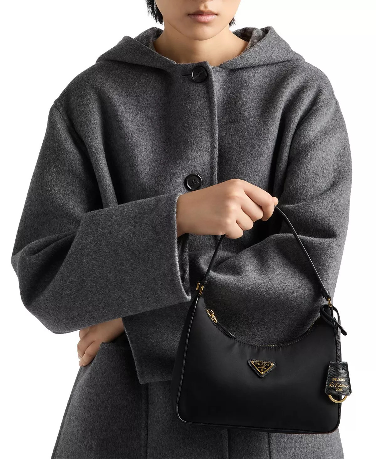 Re-Edition 2005 Re-Nylon and Saffiano Mini Bag - 2