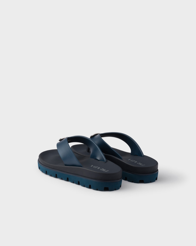 Rubber thong sandals 4