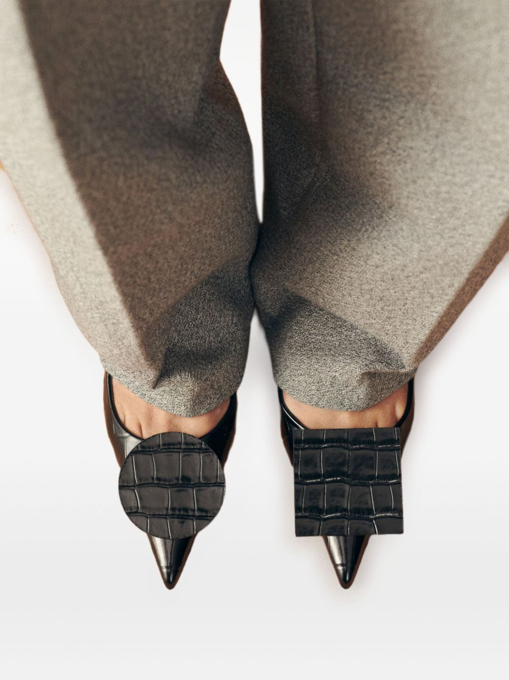 40mm Duelo crocodile-effect pumps - 5