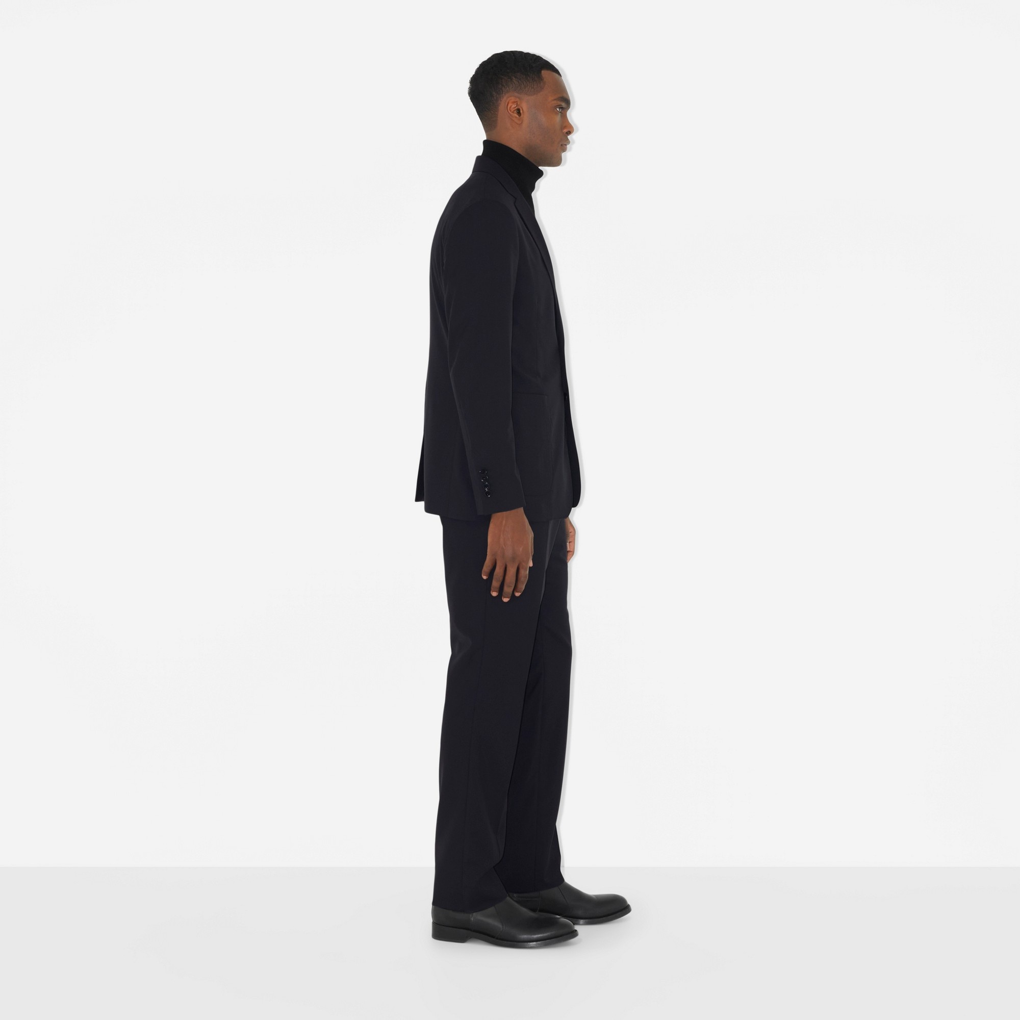 Classic Fit Wool Tailored Trousers - 3