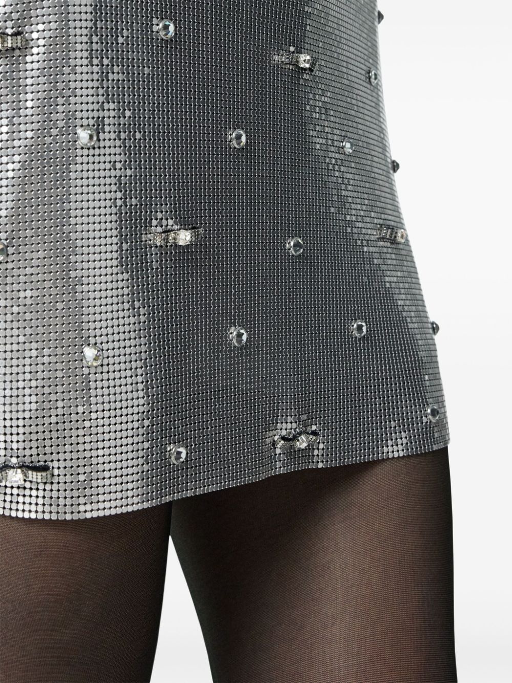 crystal-embellished mini skirt - 5