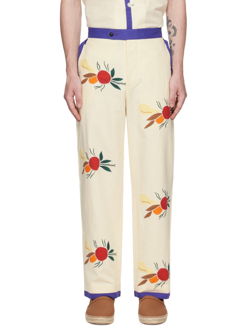Off-White Fruit Bunch Trousers - 1