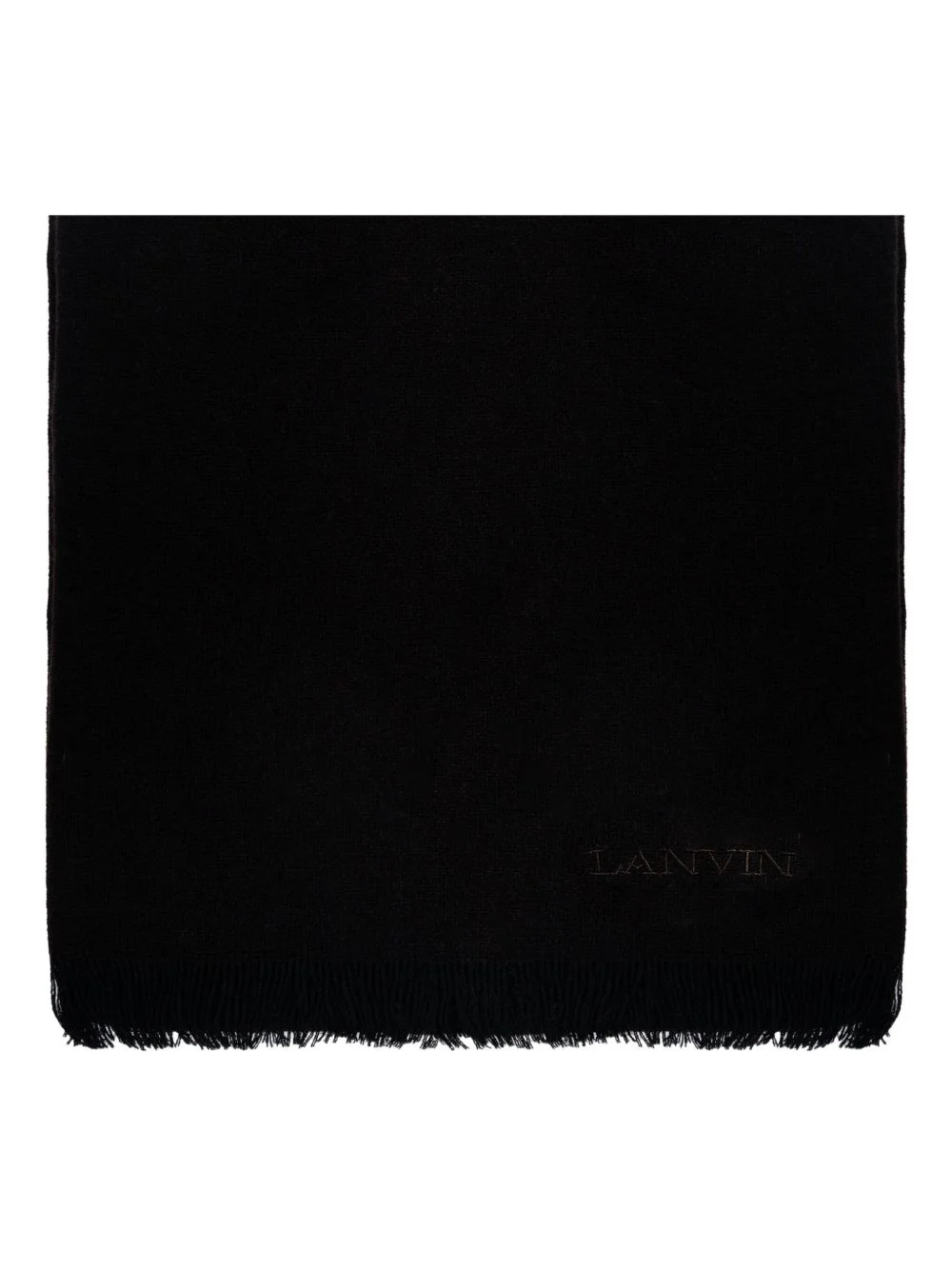 logo-embroidered scarf - 1