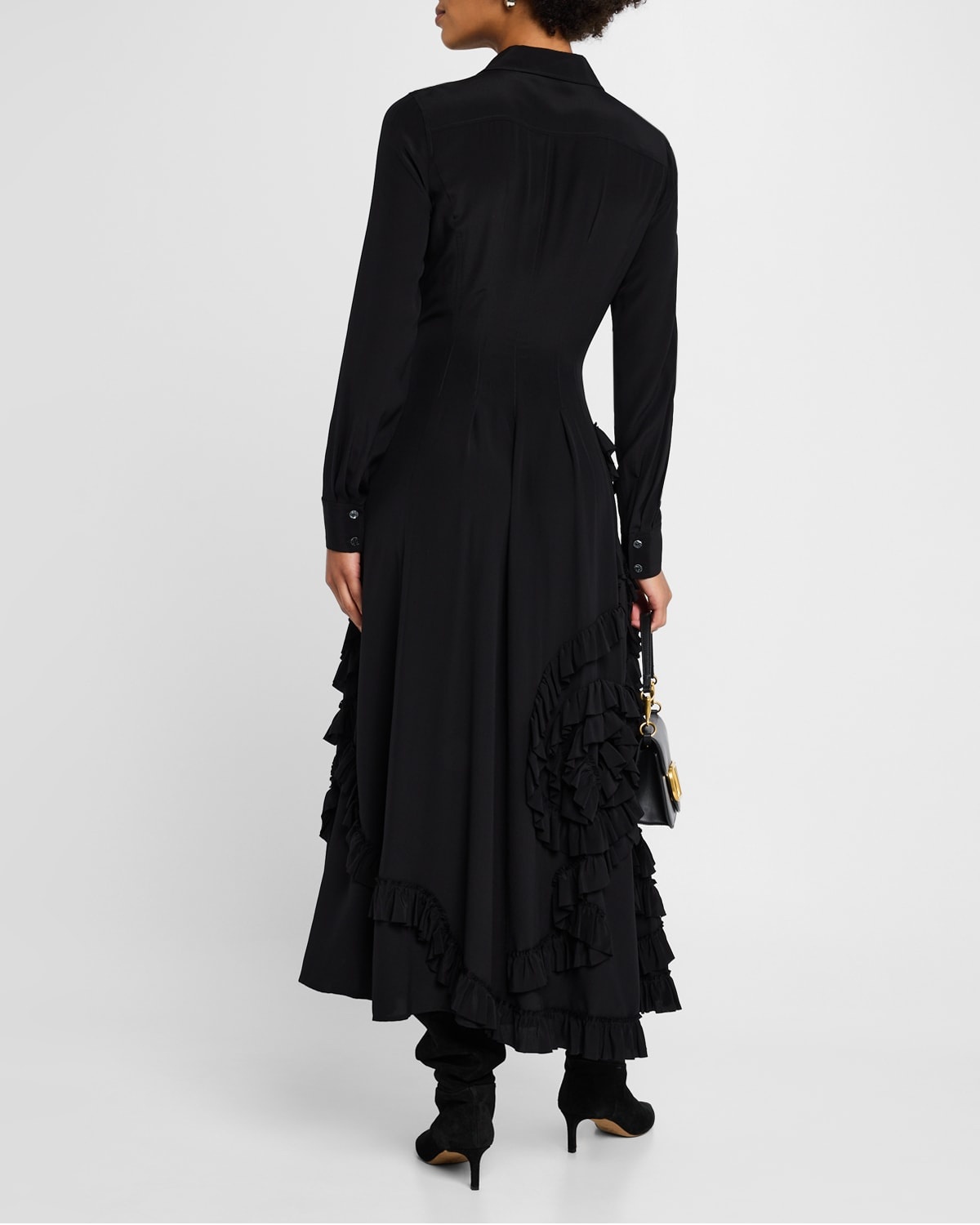 Gwen Ruffled Maxi Shirtdress - 3