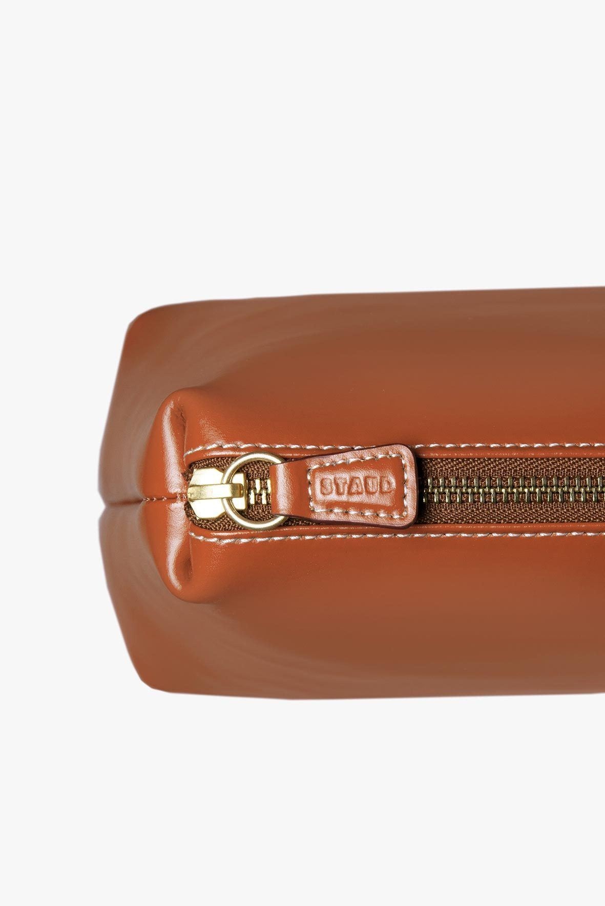 SHIRLEY LEATHER BAG | SADDLE - 8