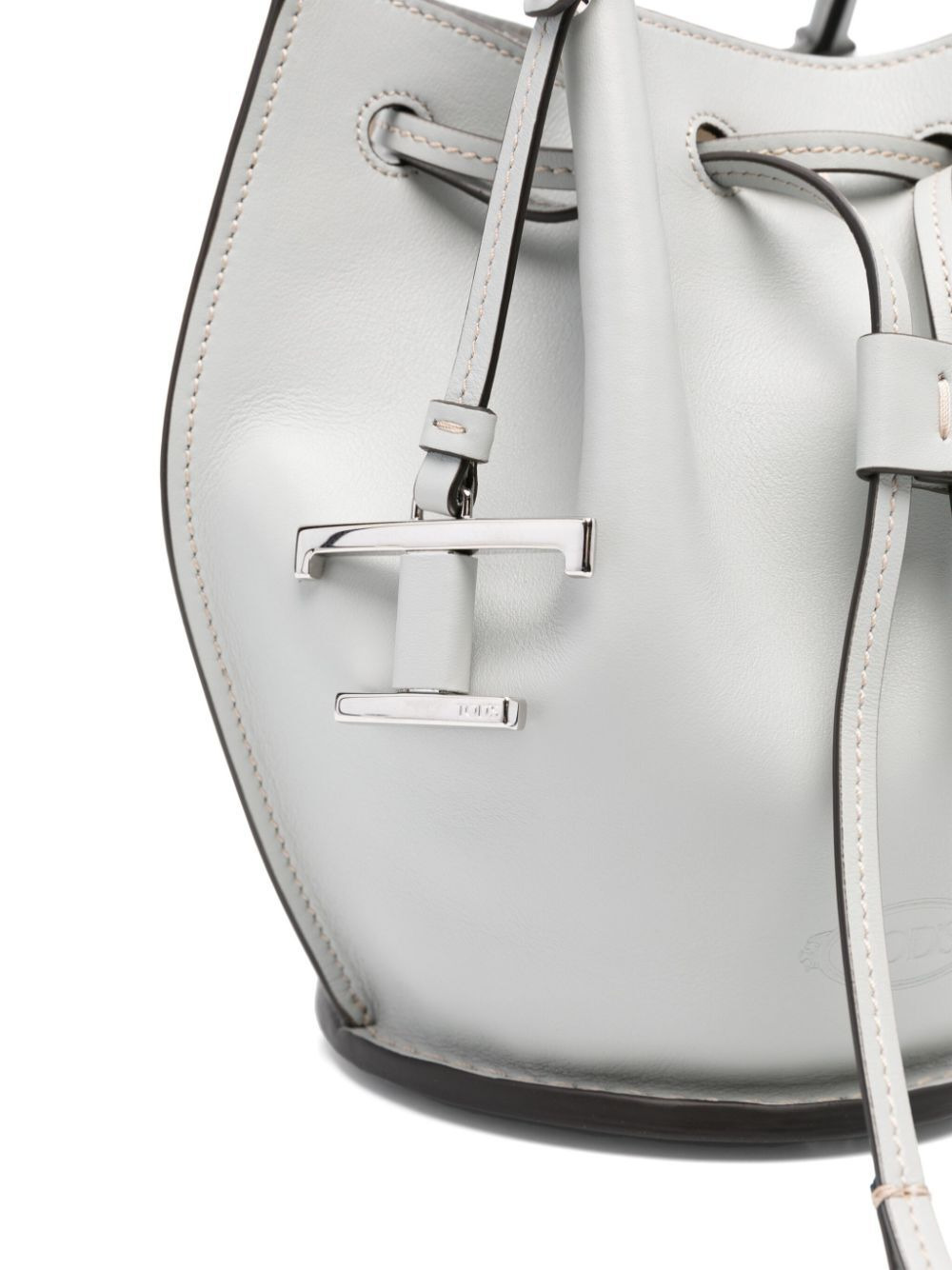 Tod's Women Logo-Charm Leather Mini Bucket Bag - 4