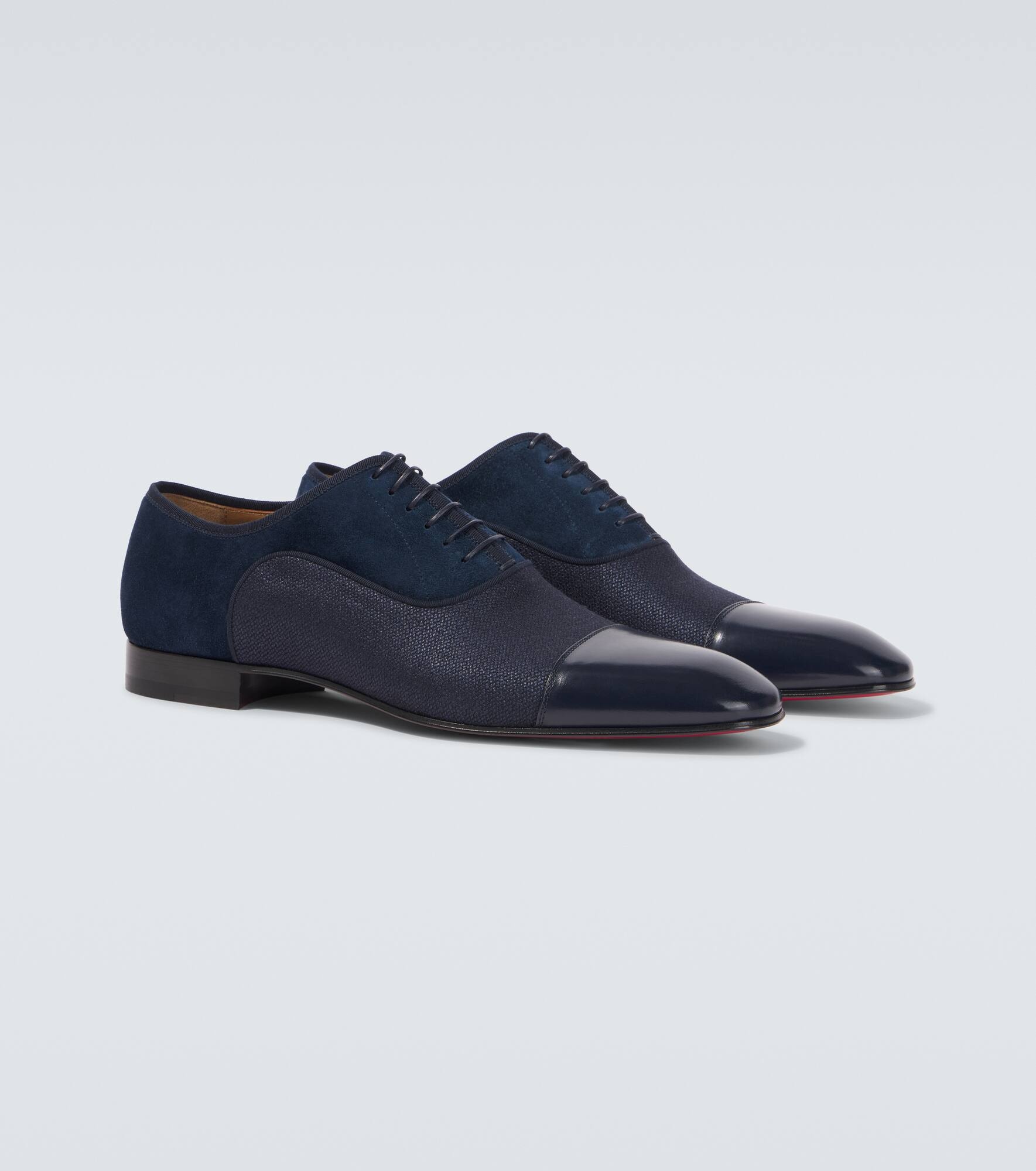 Greggo leather-trimmed Oxford shoes - 5