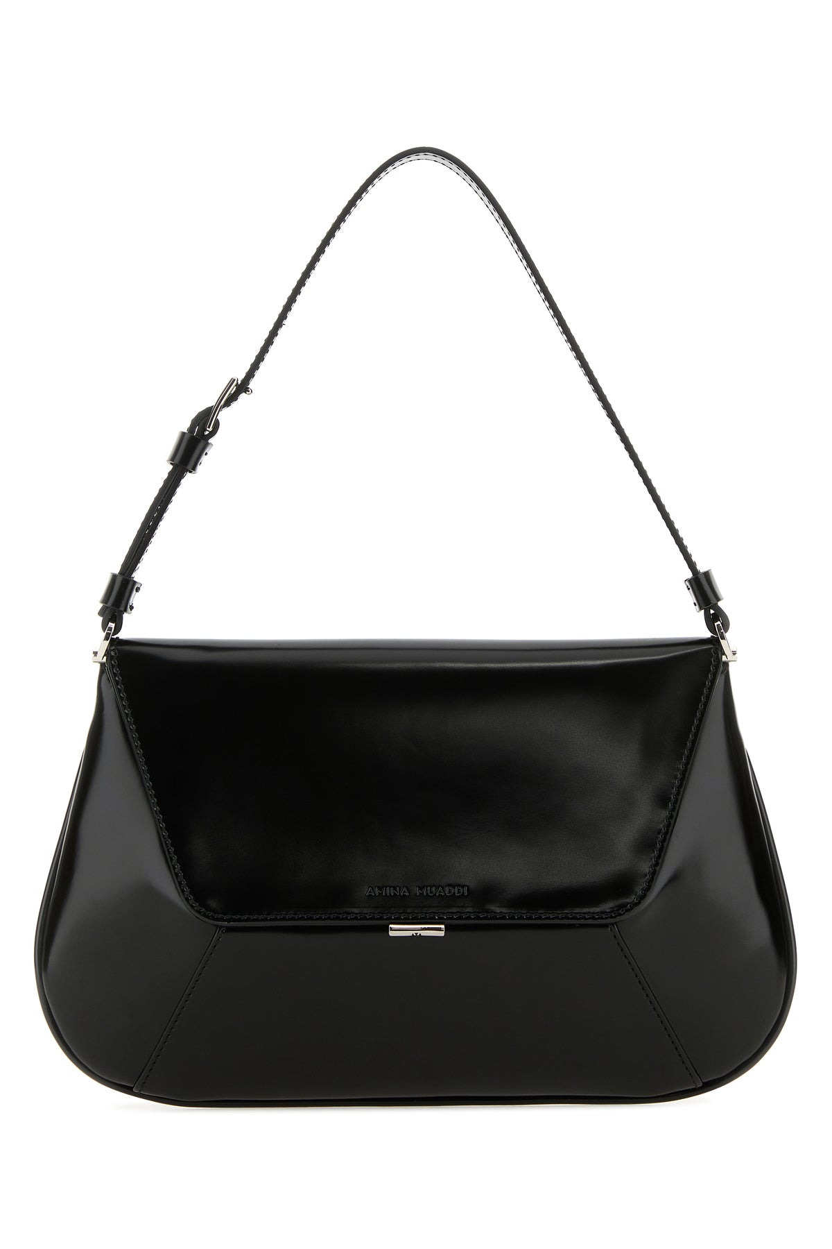 Black leather Ami shoulder bag - 1