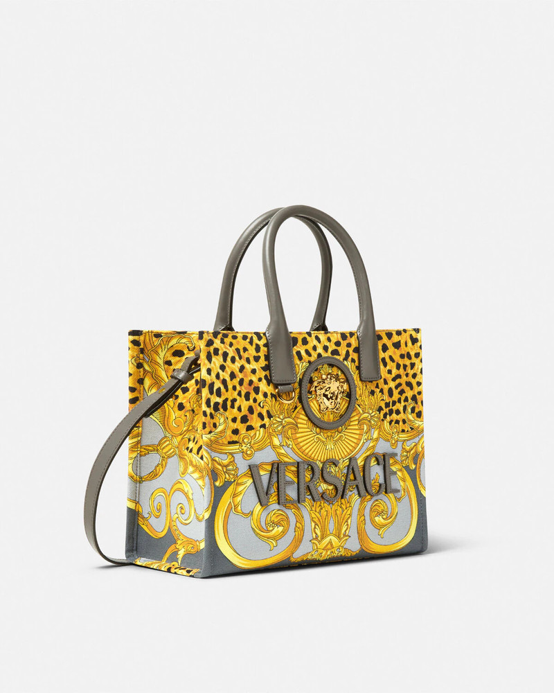 VERSACE Cheetah Foulard La Medusa Small Tote Bag outlook
