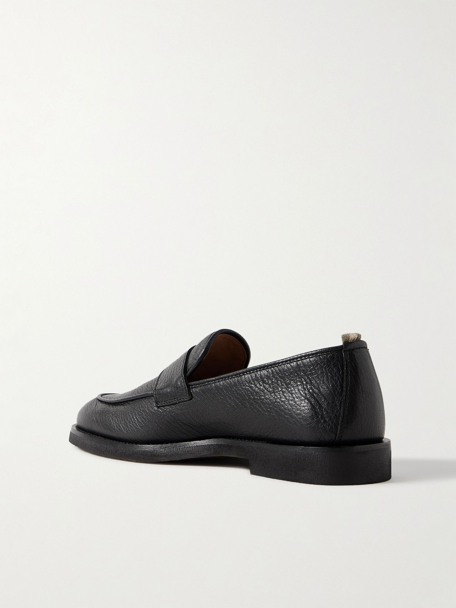 Opera Flexi 101 Deerskin Penny Loafers Black - 4