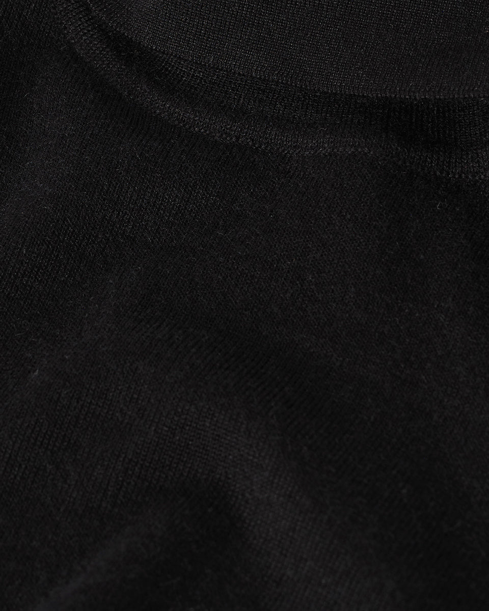 Superfine Cashmere Black Roll Neck Jumper - 6