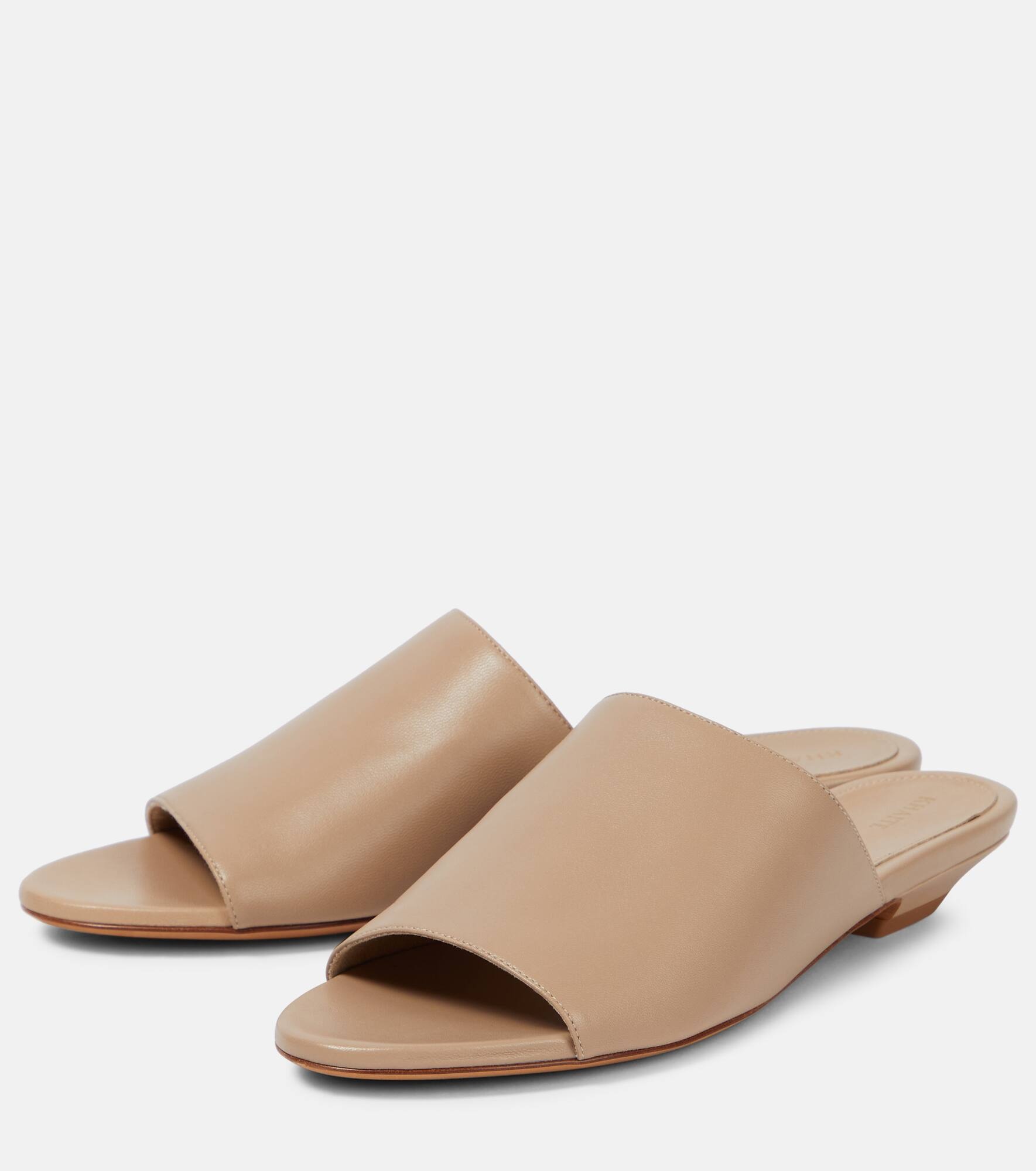 Marion leather slides - 5