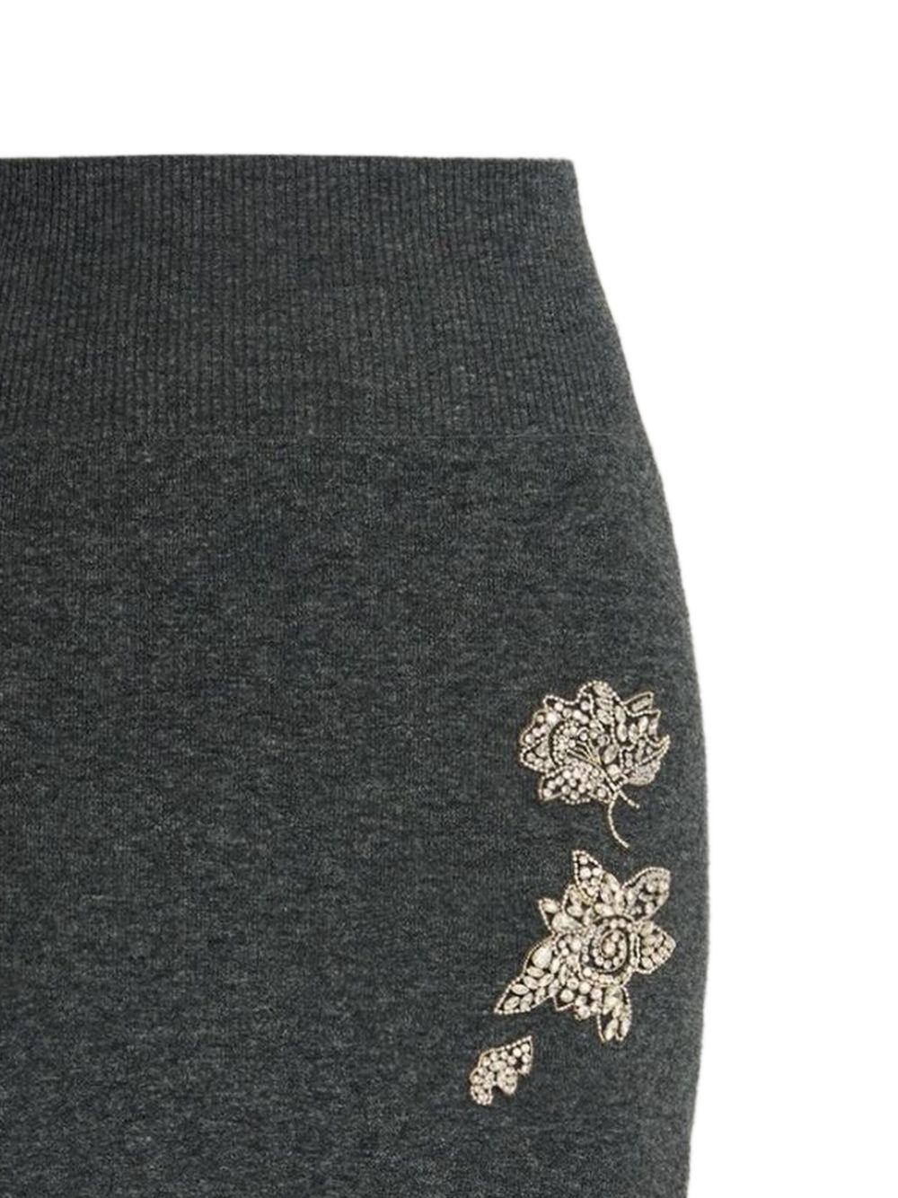 floral-embellished midi skirt - 2
