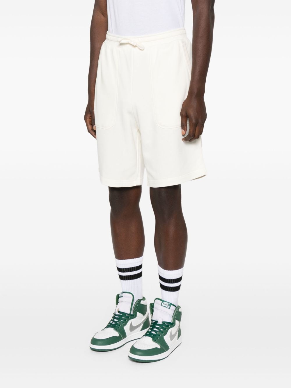 logo-print track shorts - 3