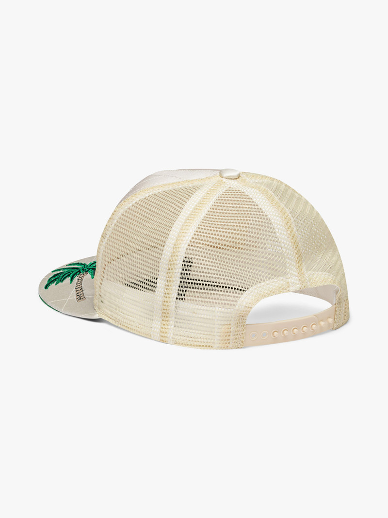 Rhude PALM TREE QUILTED SATIN HAT outlook