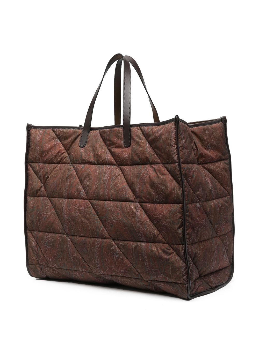 paisley-print padded tote - 3