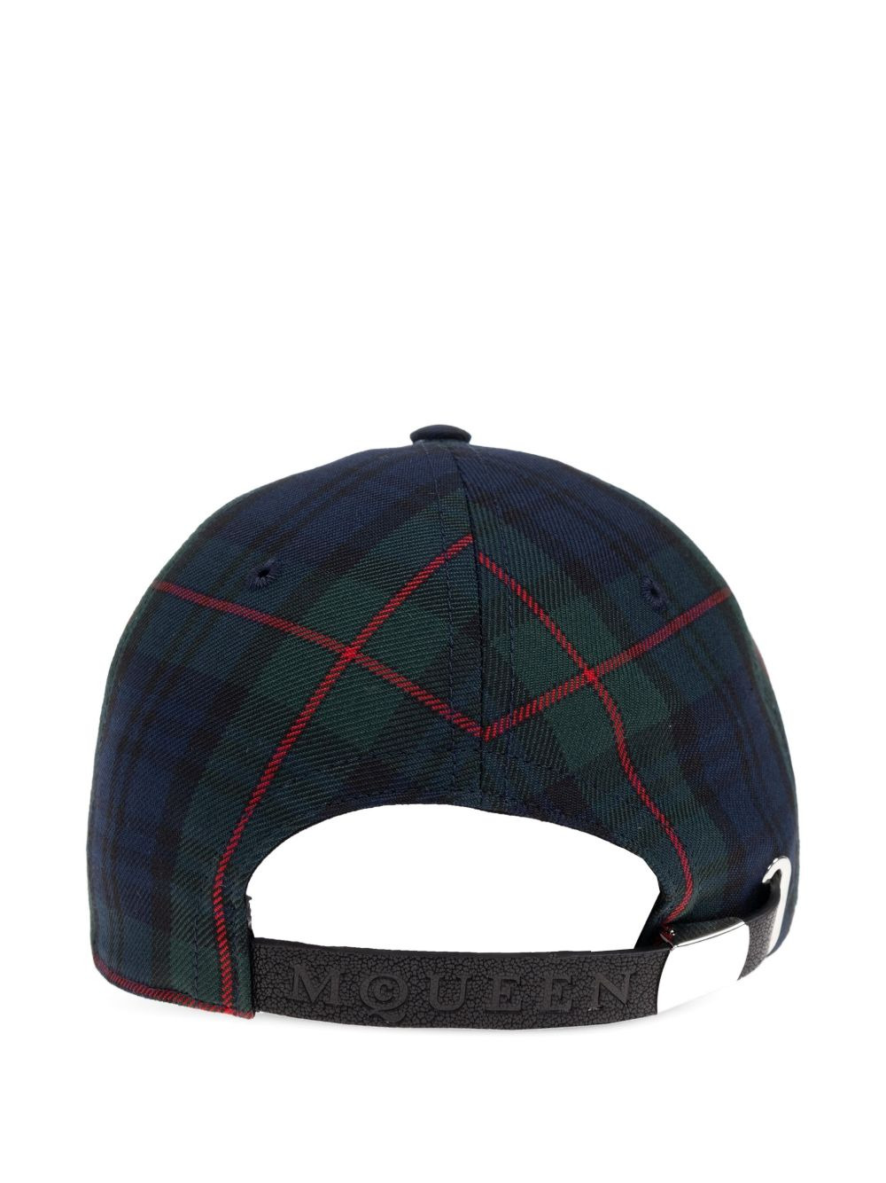 plaid logo cap - 2