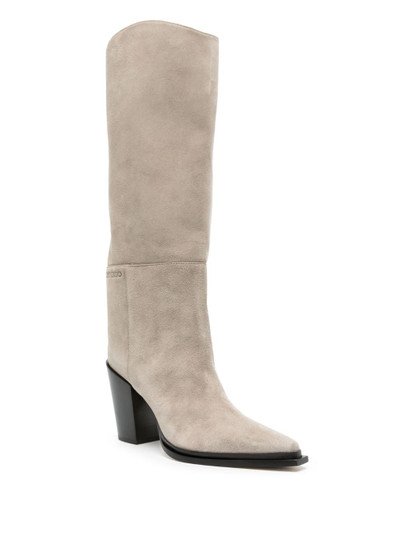 JIMMY CHOO Cece 80mm suede boots outlook