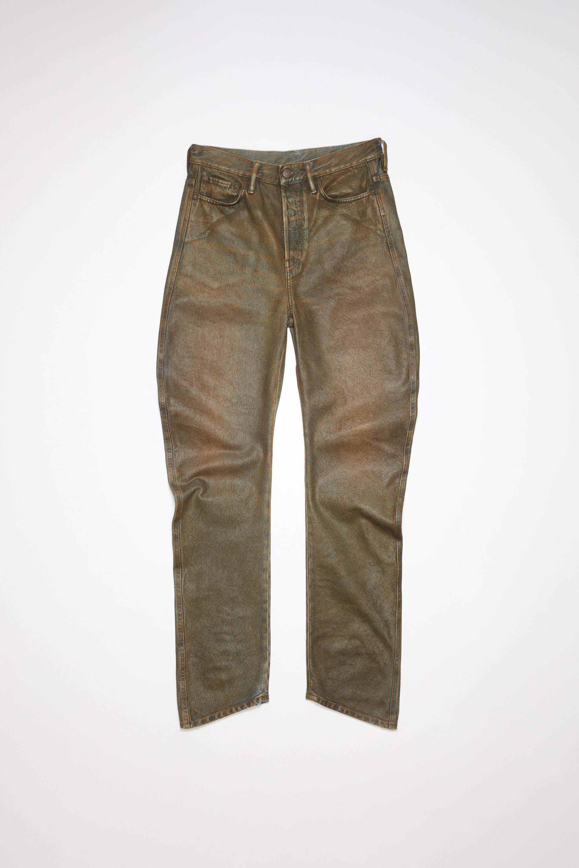 Acne Studios Relaxed fit coated jeans - Blue/beige | REVERSIBLE