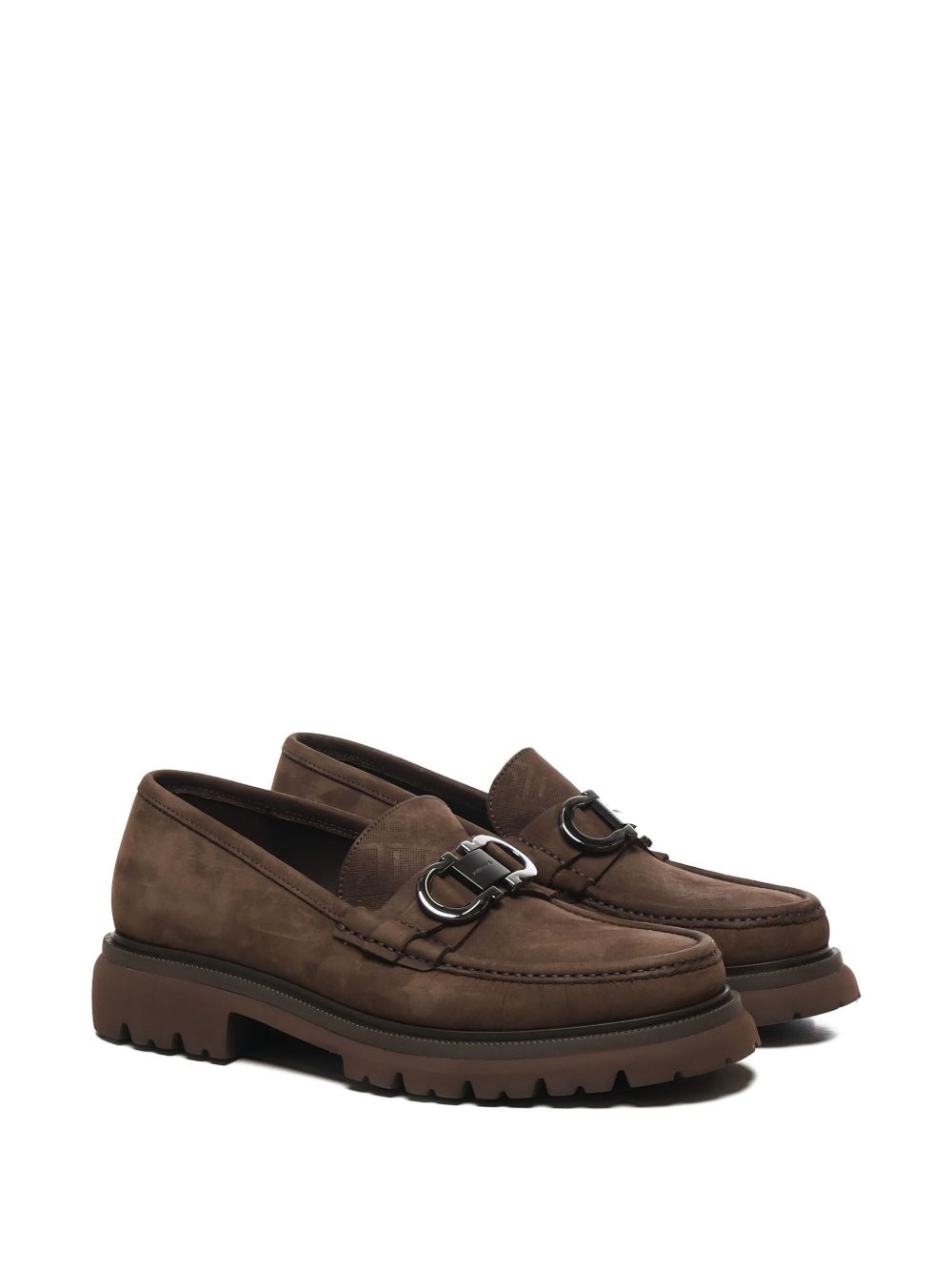 Gancini-buckle loafers - 2
