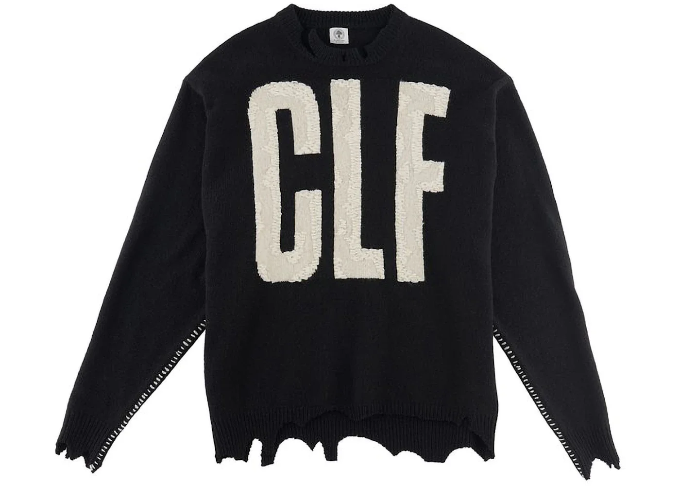 Saint Mxxxxxx x VLONE CLF Knit Sweater Vintage Black - 1