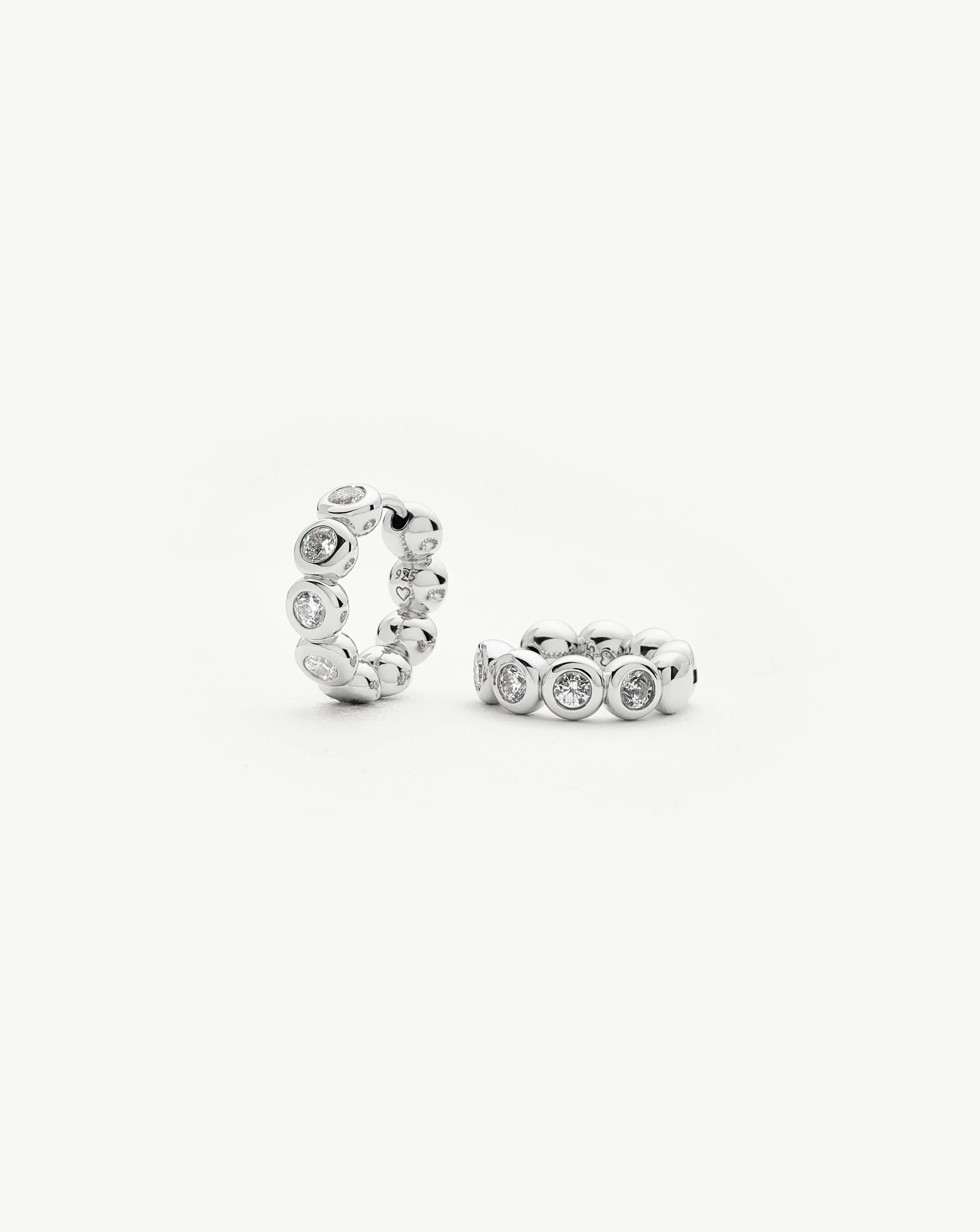 Tennis Small Hoop Earrings - 1