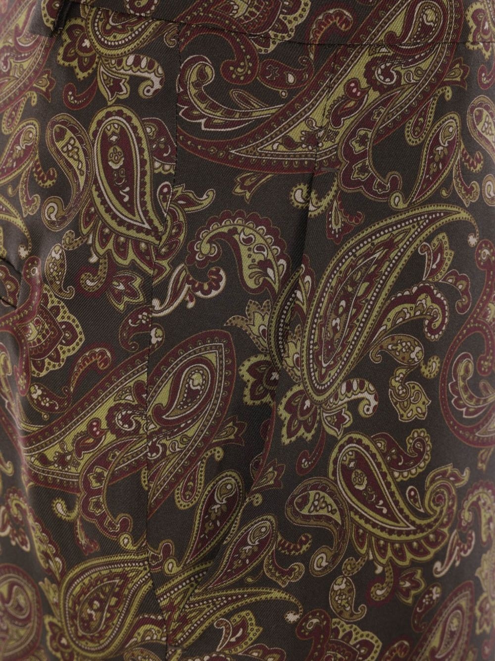 silk straight-leg trousers - 5