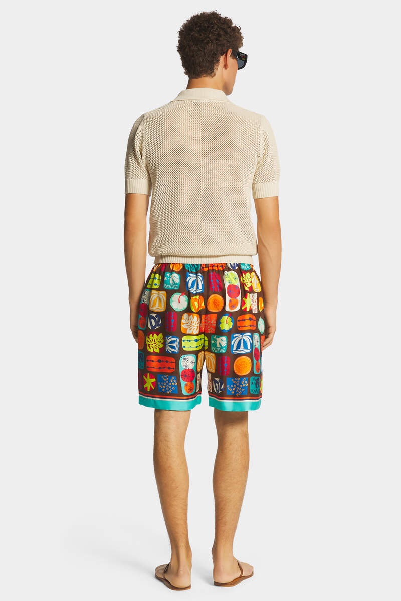 SUMMER LOVERS ELASTIC PRINTED BOXER SHORTS - 4