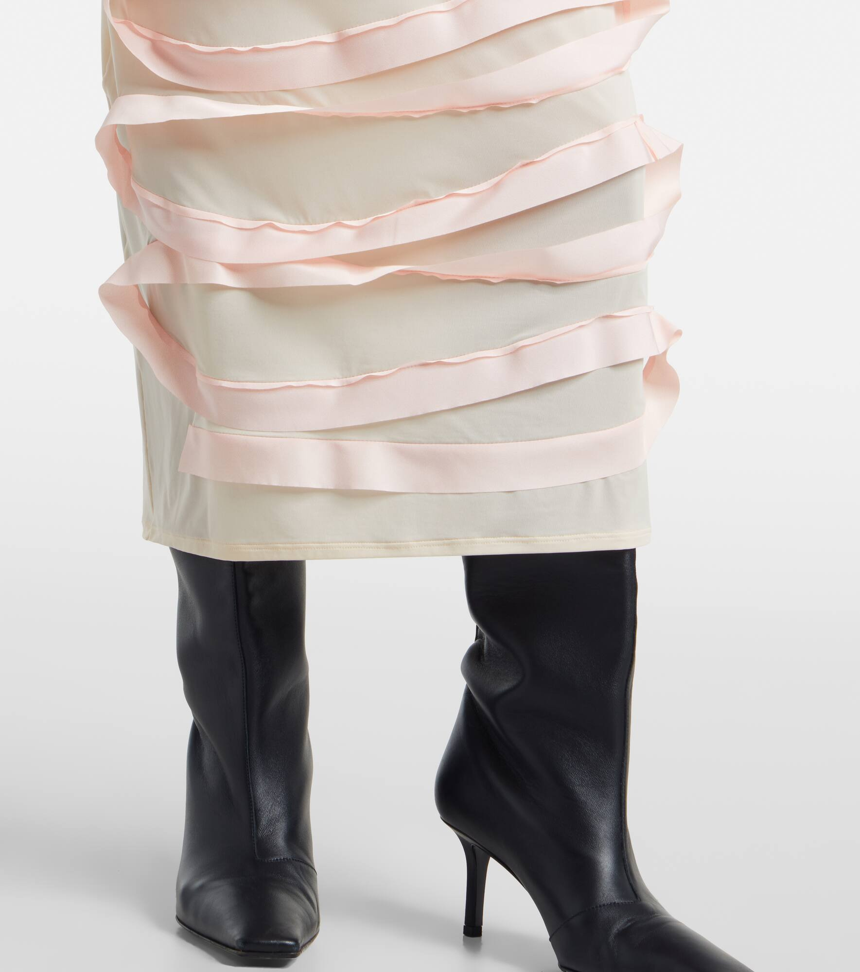Edriel bow-detail midi dress - 6