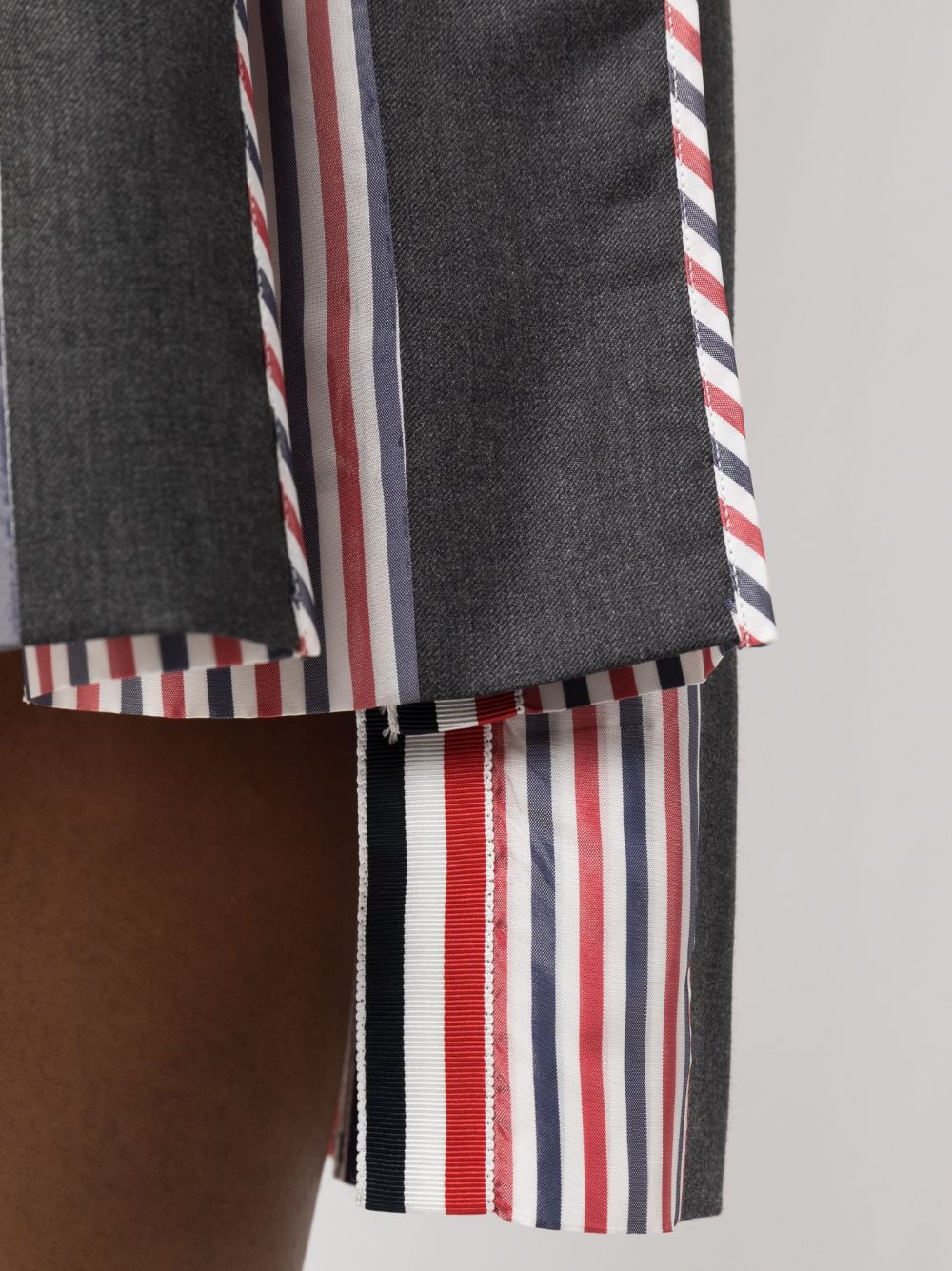 RWB-print pleated midi skirt - 5