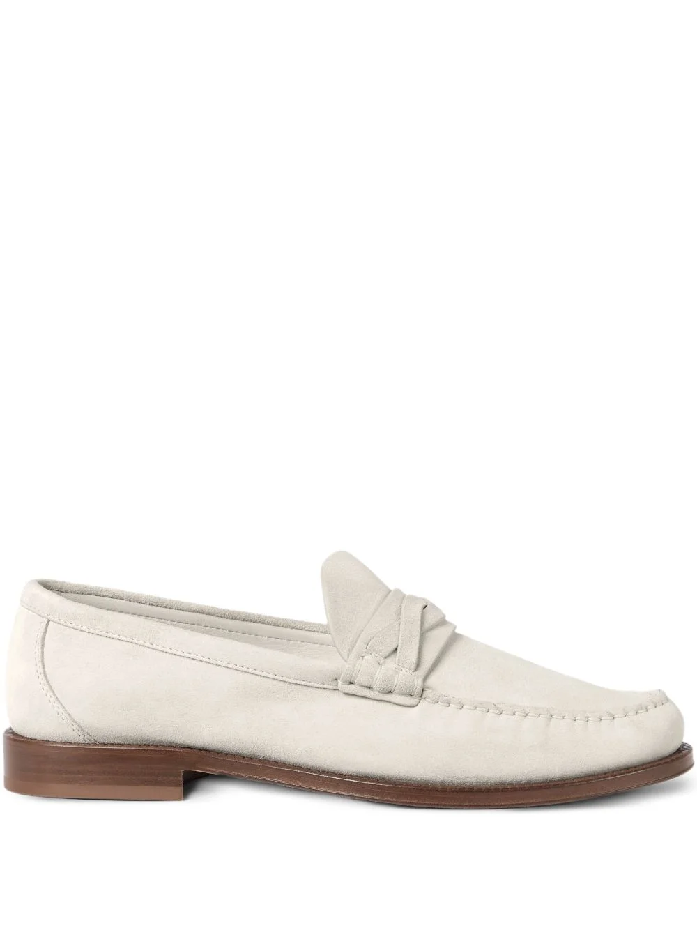 suede detail loafers - 1