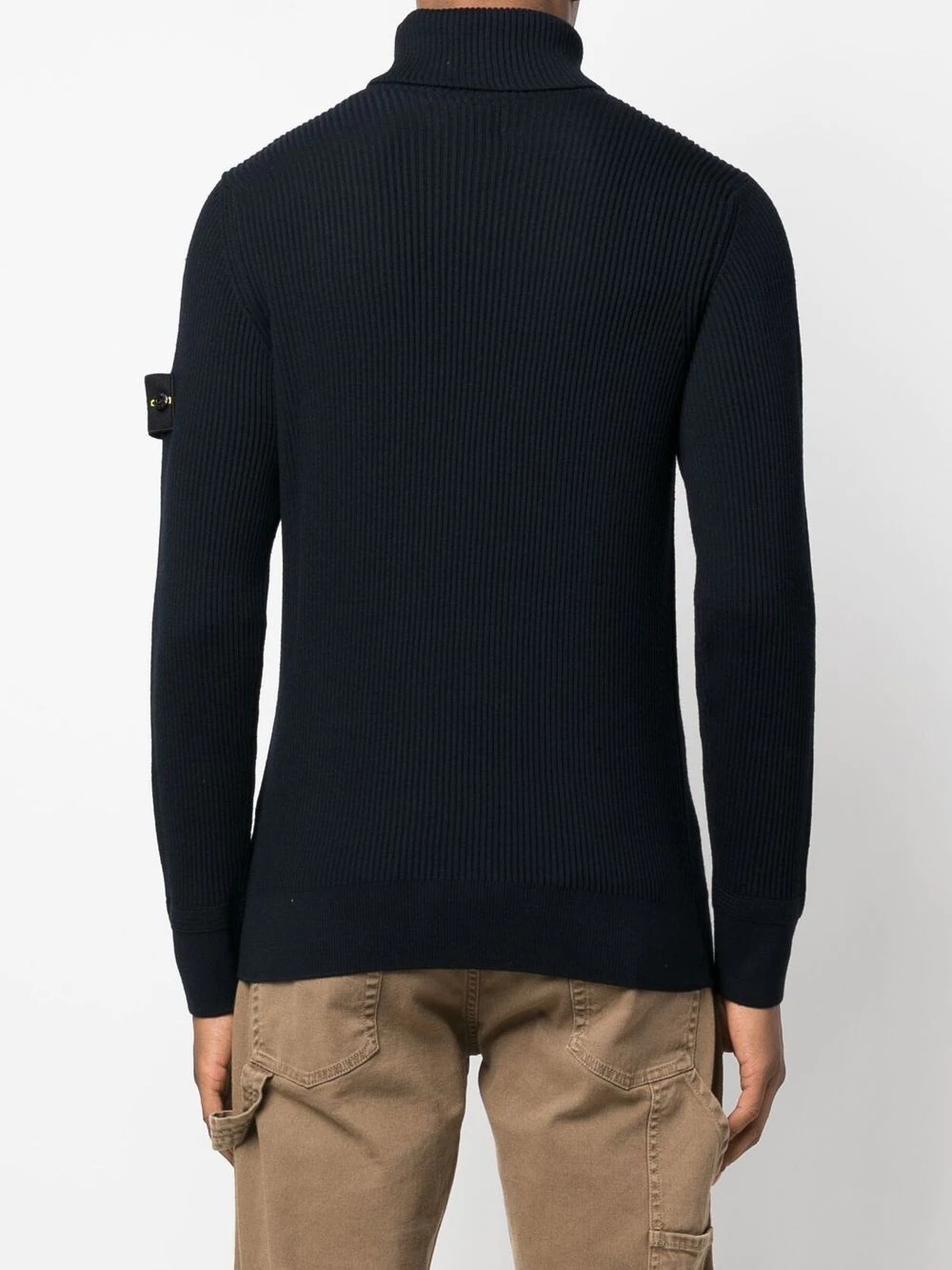 compass-patch rollneck jumper - 4