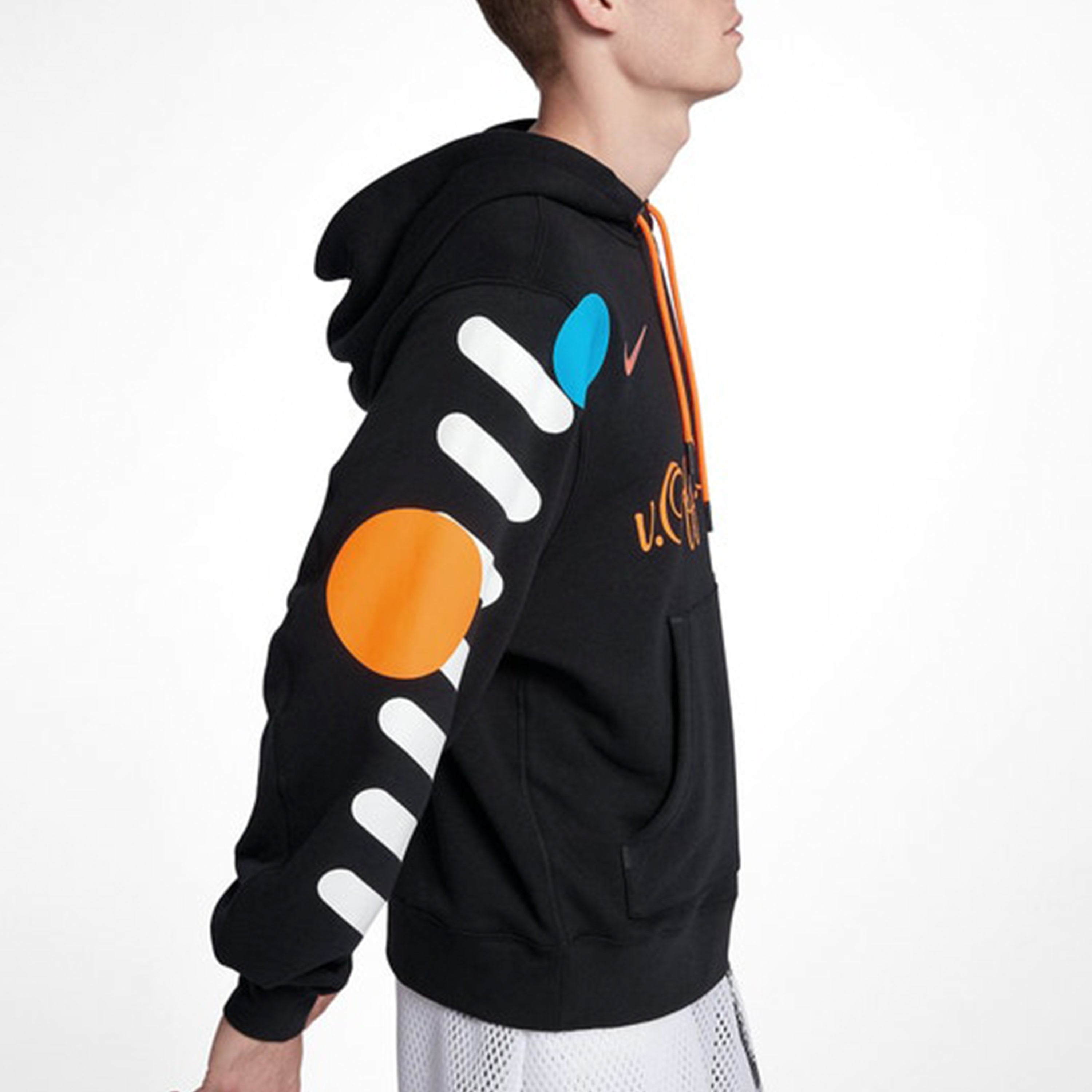 Nike x Off-White Hoodie 'Black Total Orange' AA3257-010 - 5