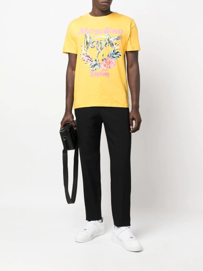 Moschino logo-print cotton T-shirt outlook