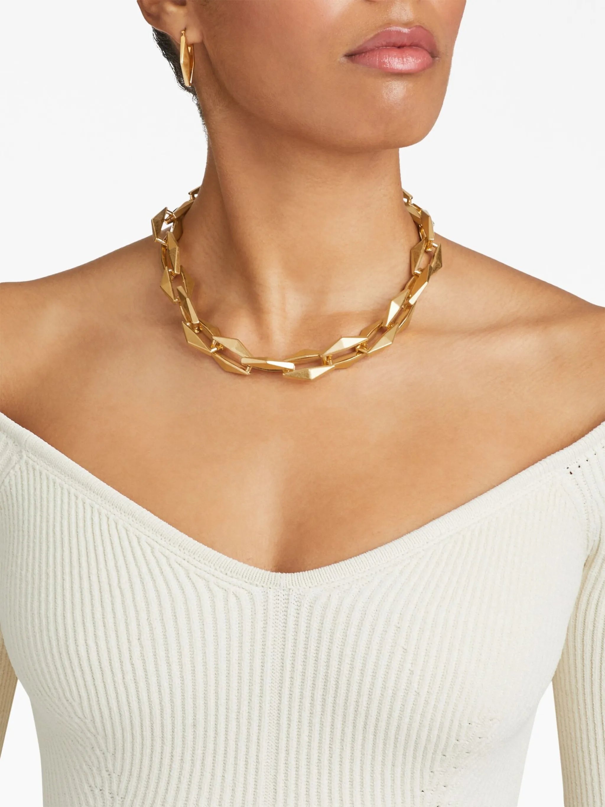 Diamond Chain-link Necklace - 5