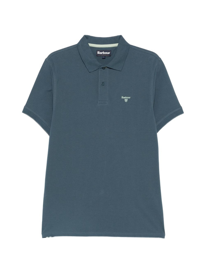 logo-embroidered polo shirt 1