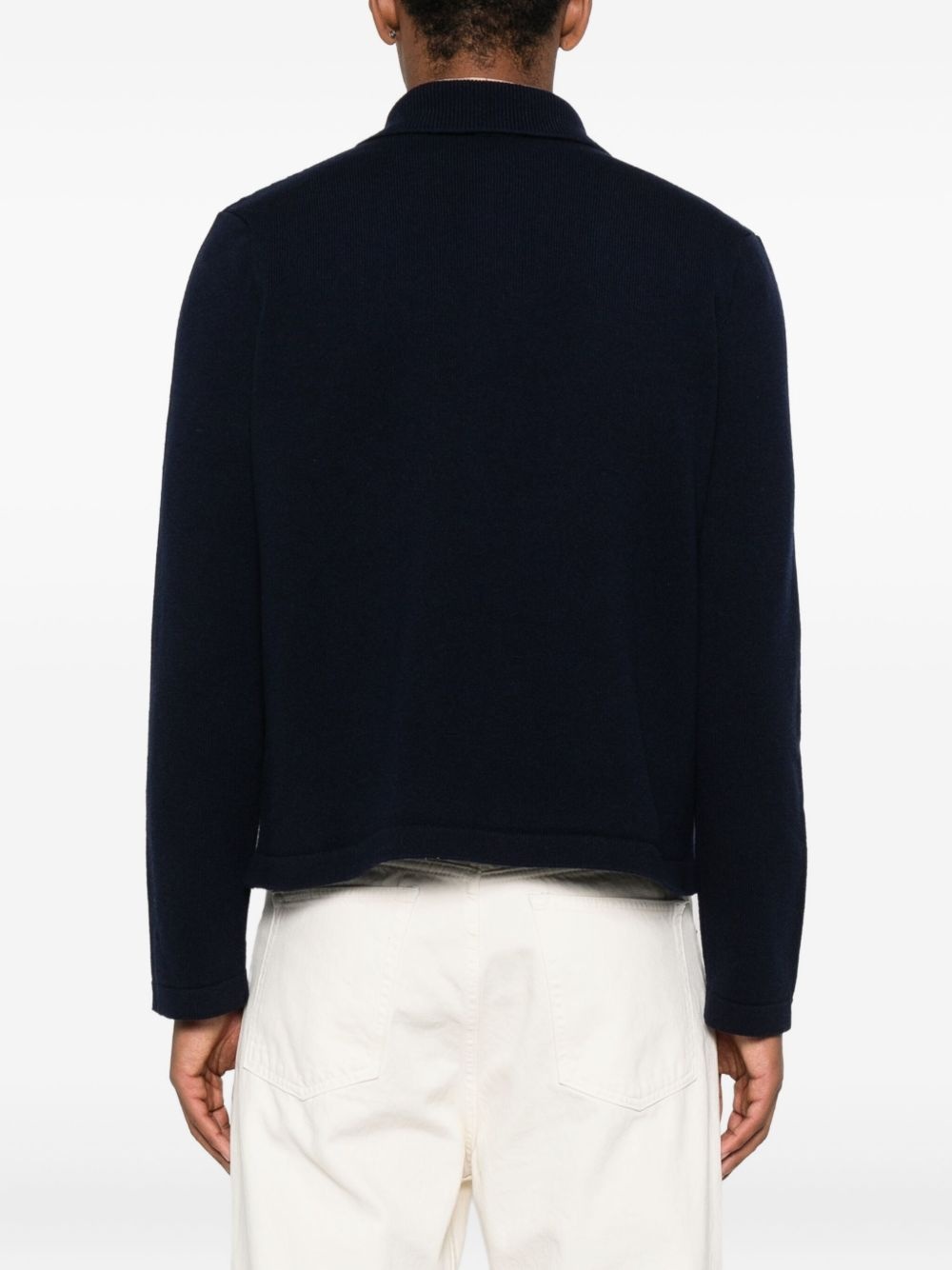 polo-neck buttoned cardigan - 4
